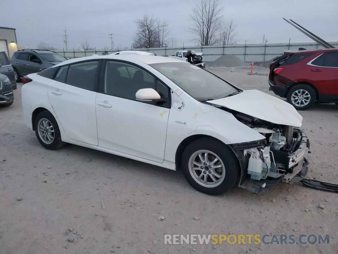 4 fotografías del automóvil dañado JTDKARFU4L3114669 TOYOTA PRIUS 2020