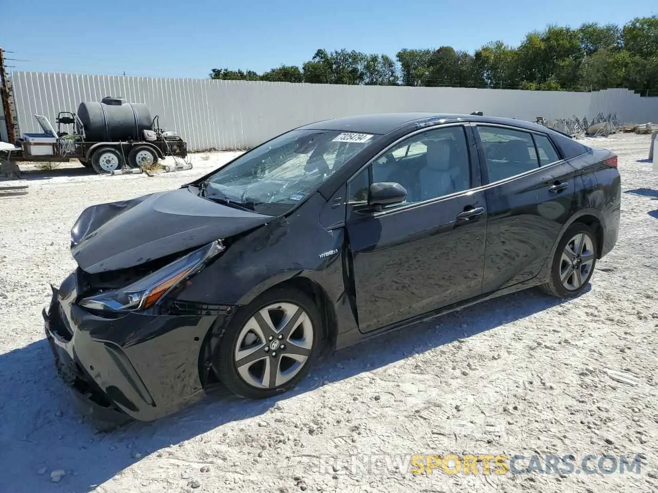 1 fotografías del automóvil dañado JTDKARFU4L3121427 TOYOTA PRIUS 2020