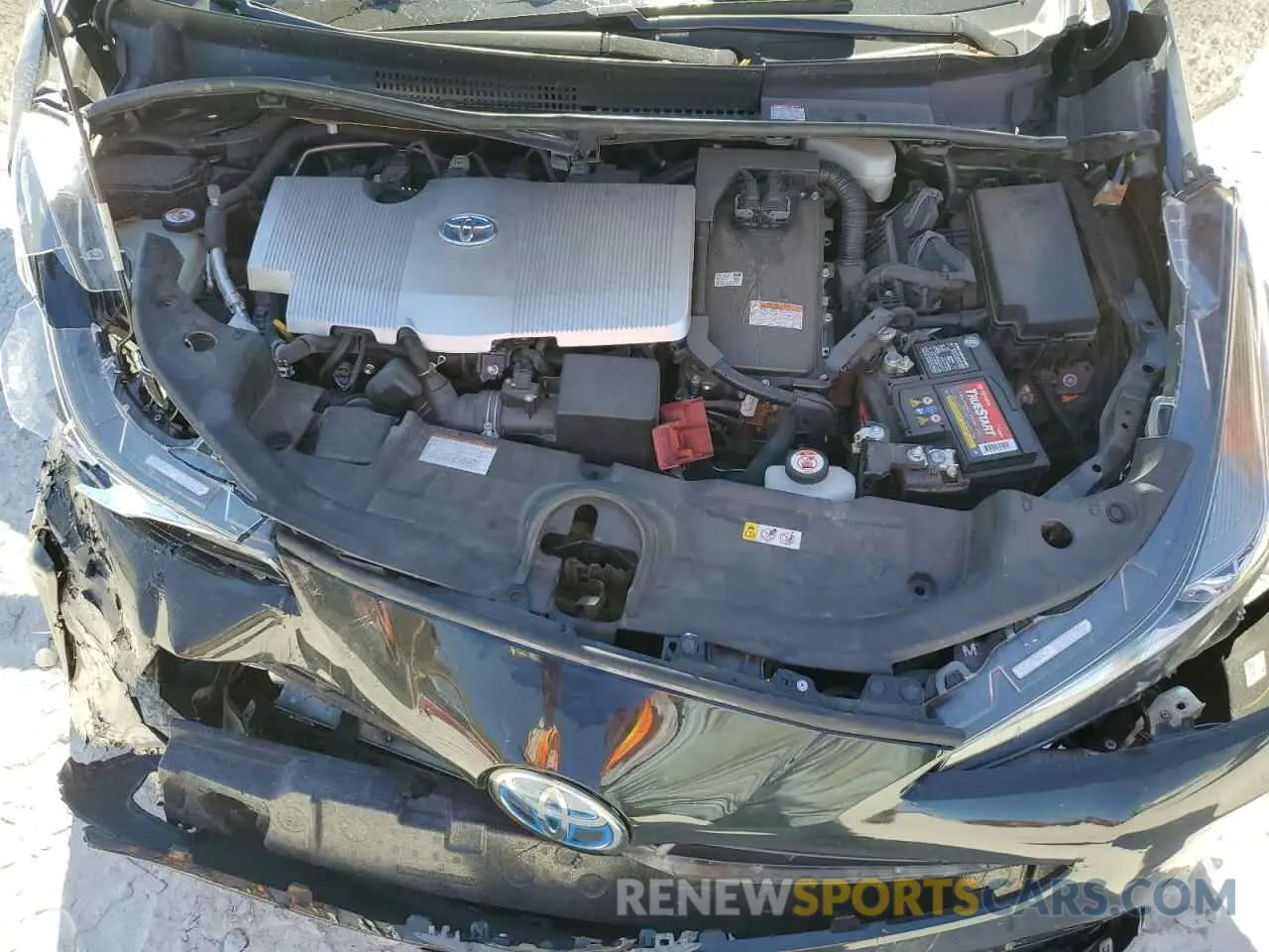 11 fotografías del automóvil dañado JTDKARFU4L3121427 TOYOTA PRIUS 2020