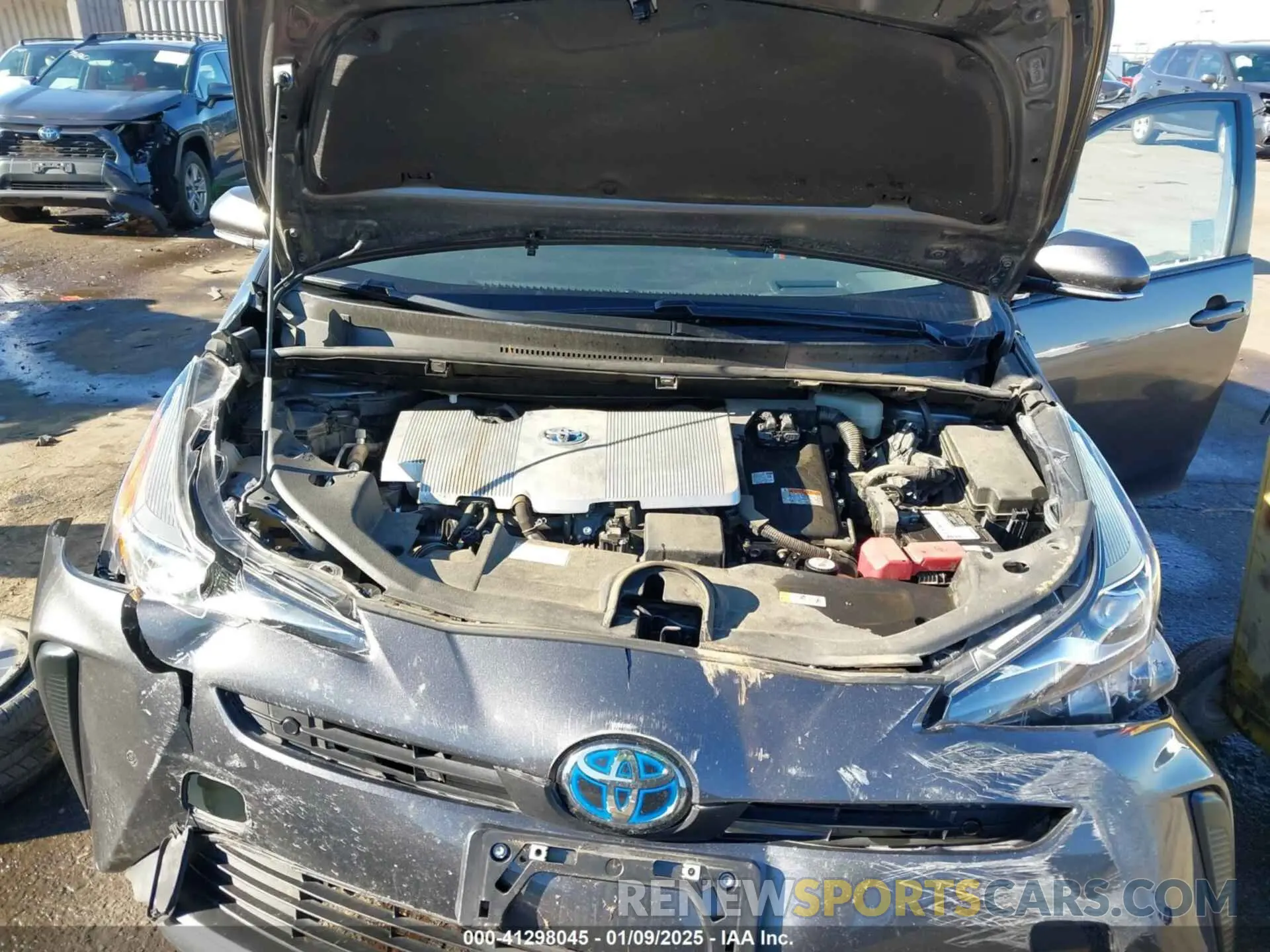 10 fotografías del automóvil dañado JTDKARFU5L3104460 TOYOTA PRIUS 2020