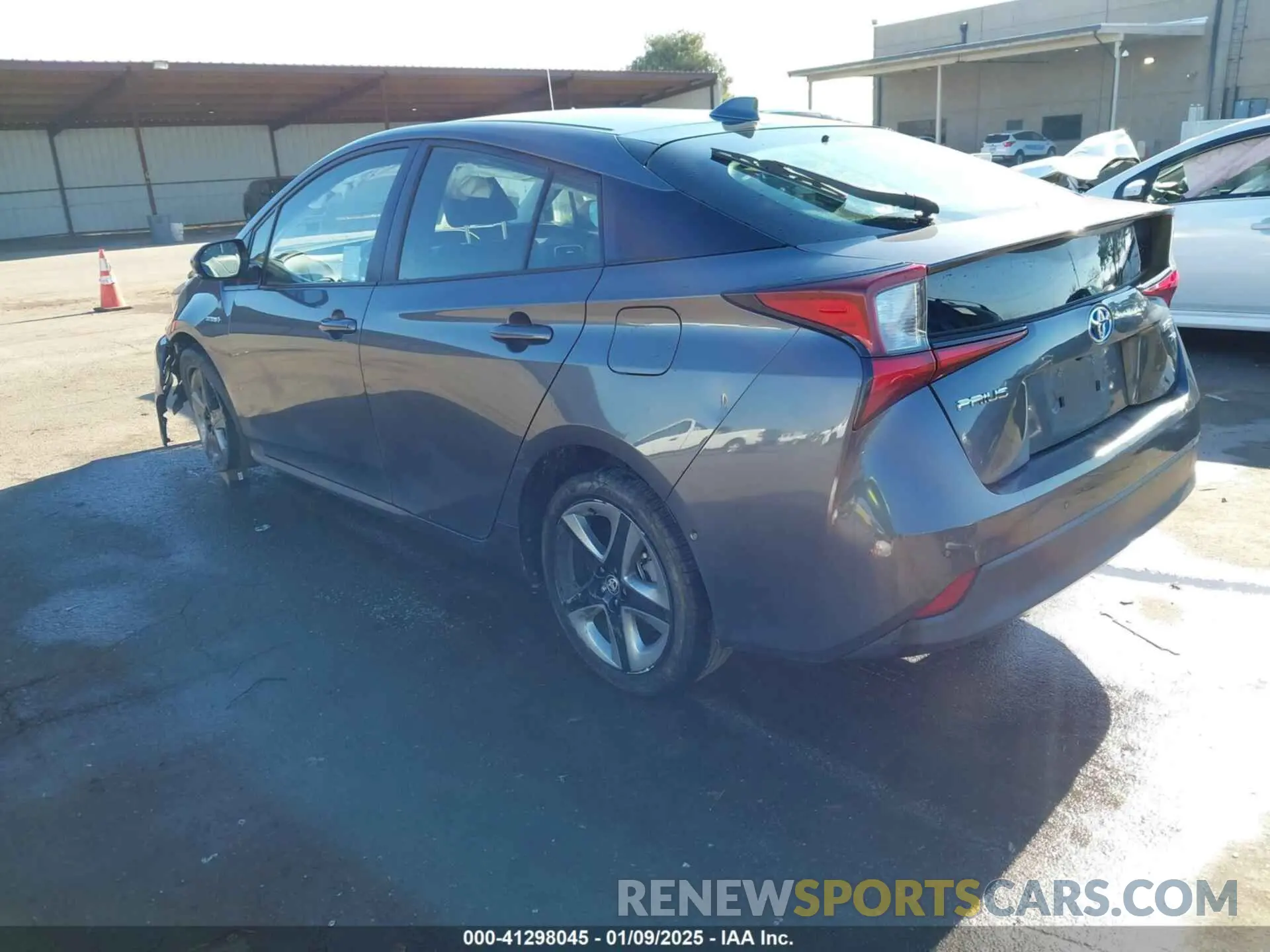 3 fotografías del automóvil dañado JTDKARFU5L3104460 TOYOTA PRIUS 2020