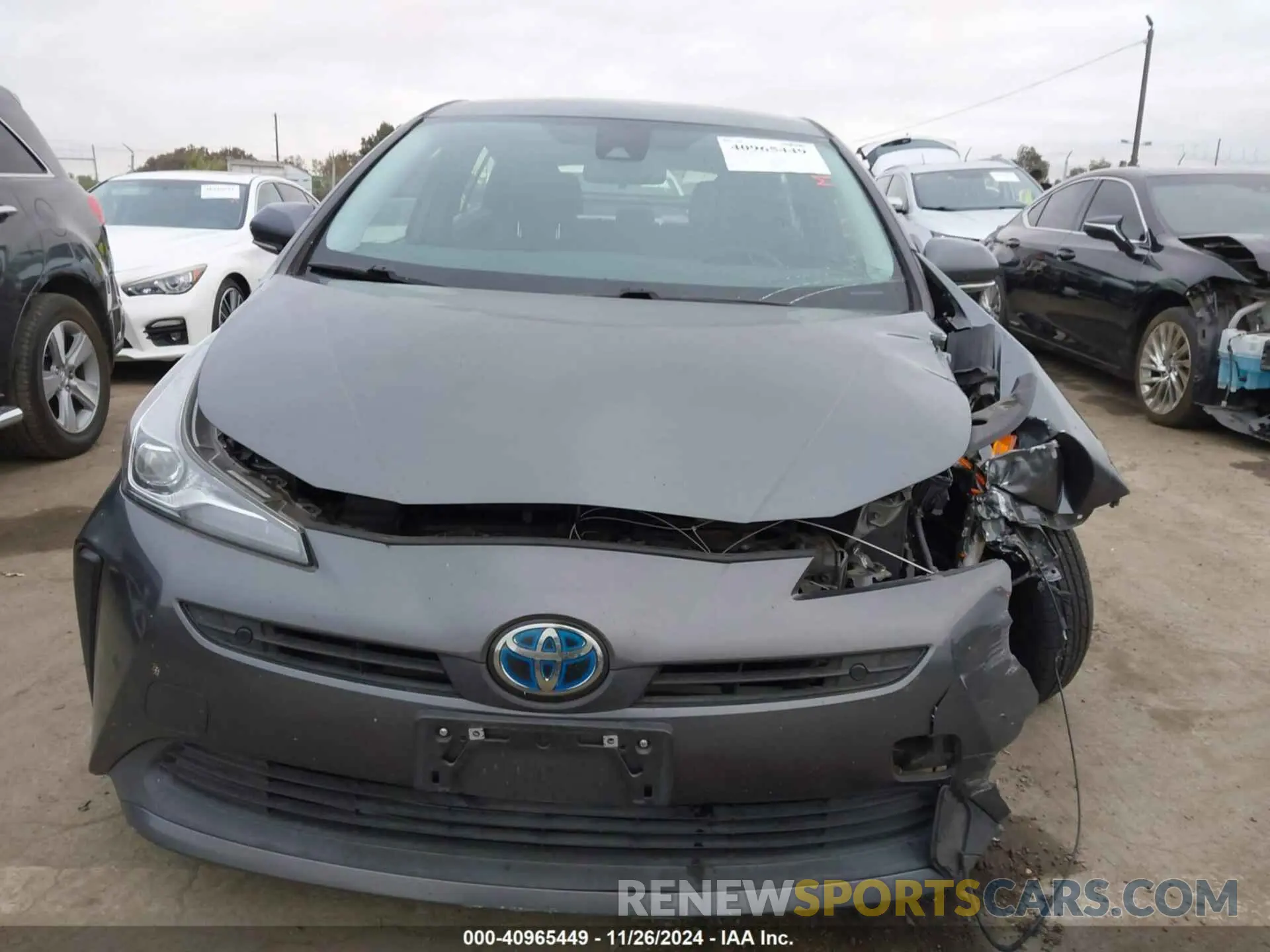 13 fotografías del automóvil dañado JTDKARFU5L3109237 TOYOTA PRIUS 2020