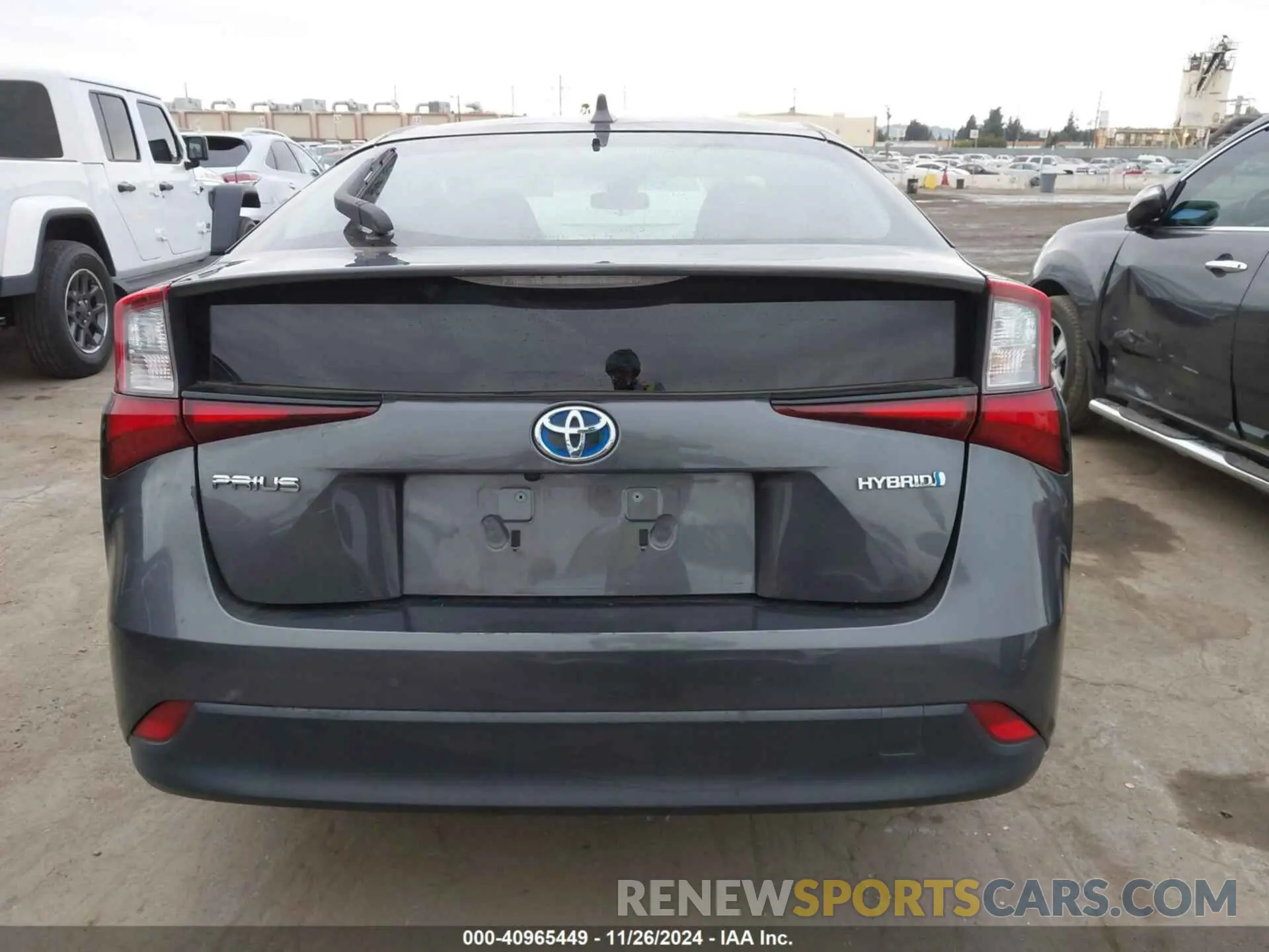 17 fotografías del automóvil dañado JTDKARFU5L3109237 TOYOTA PRIUS 2020