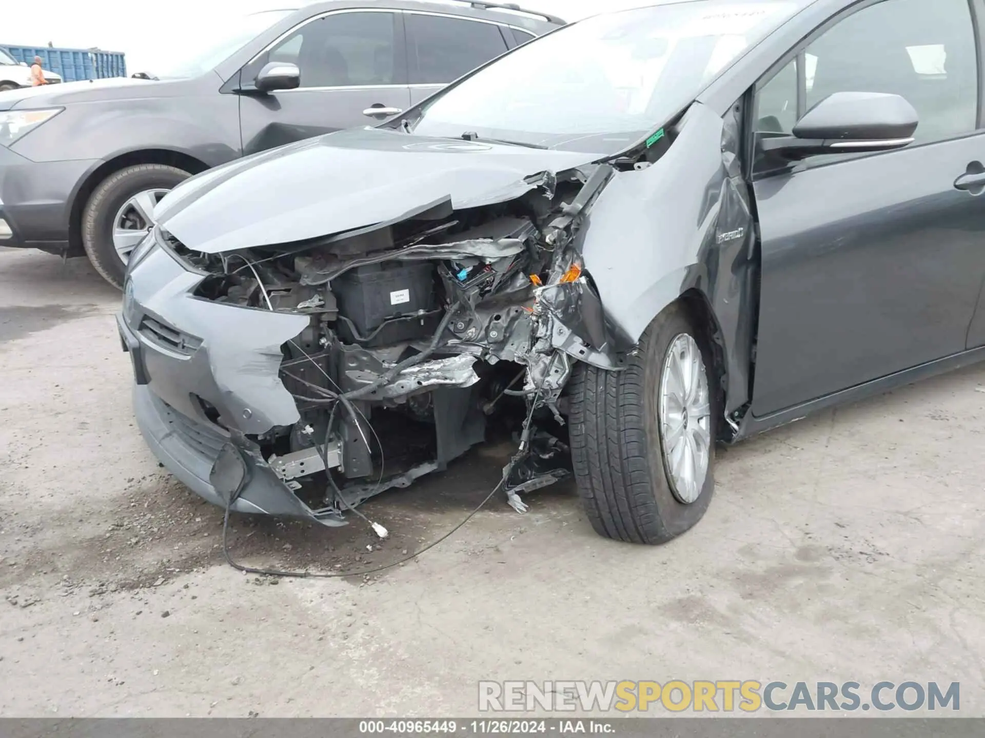 6 fotografías del automóvil dañado JTDKARFU5L3109237 TOYOTA PRIUS 2020