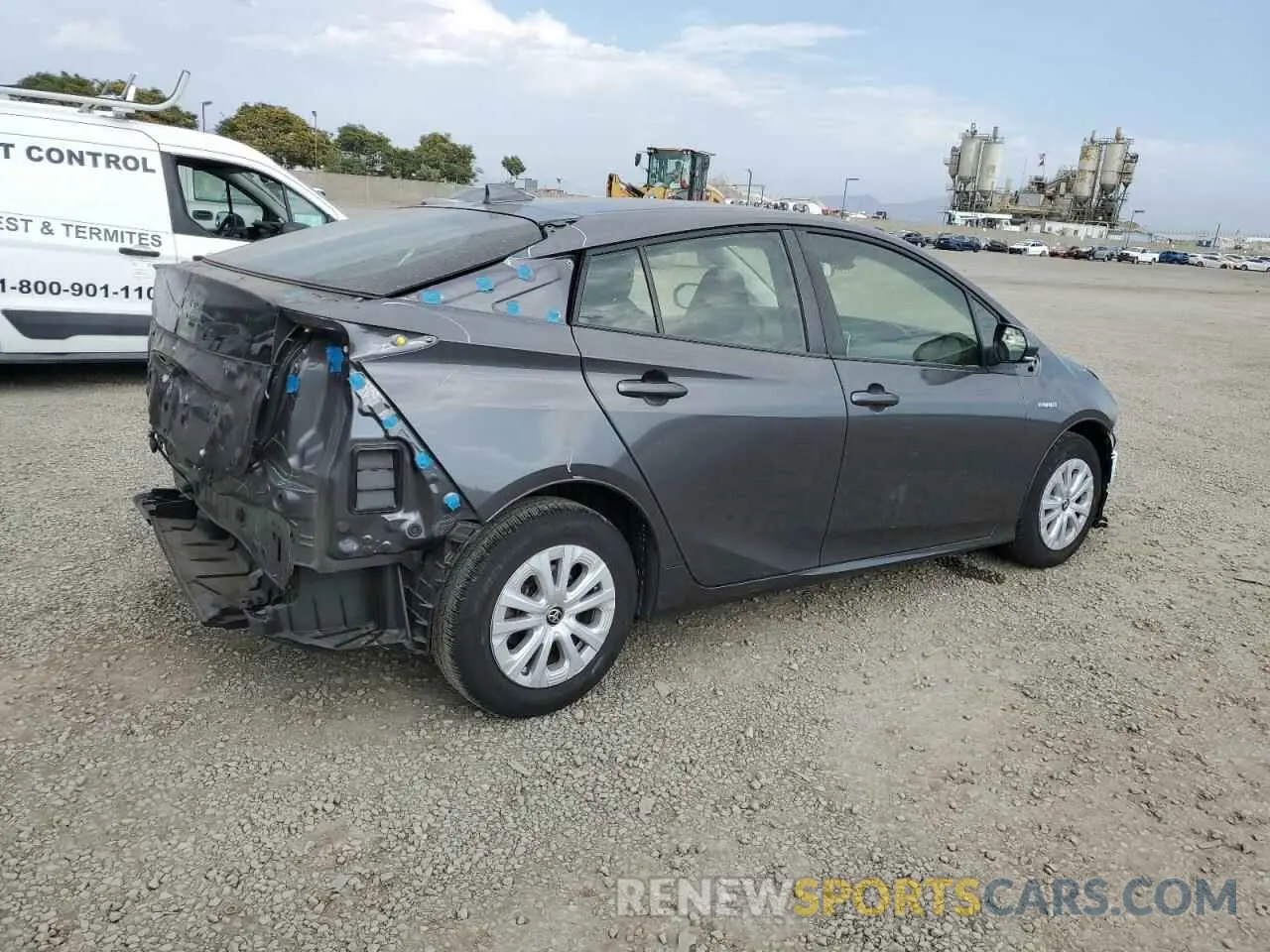 3 fotografías del automóvil dañado JTDKARFU5L3114213 TOYOTA PRIUS 2020