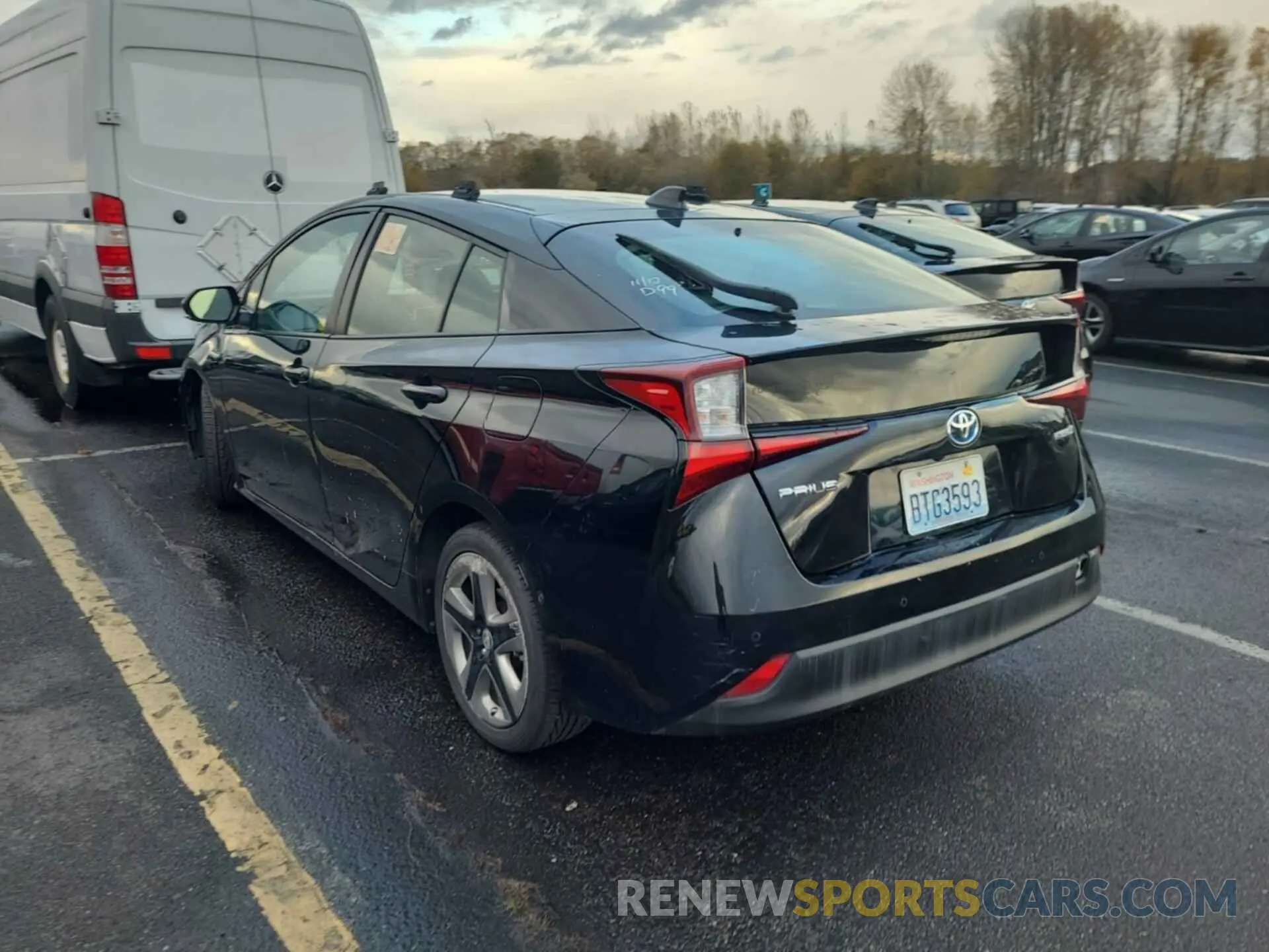 18 fotografías del automóvil dañado JTDKARFU5L3116060 TOYOTA PRIUS 2020