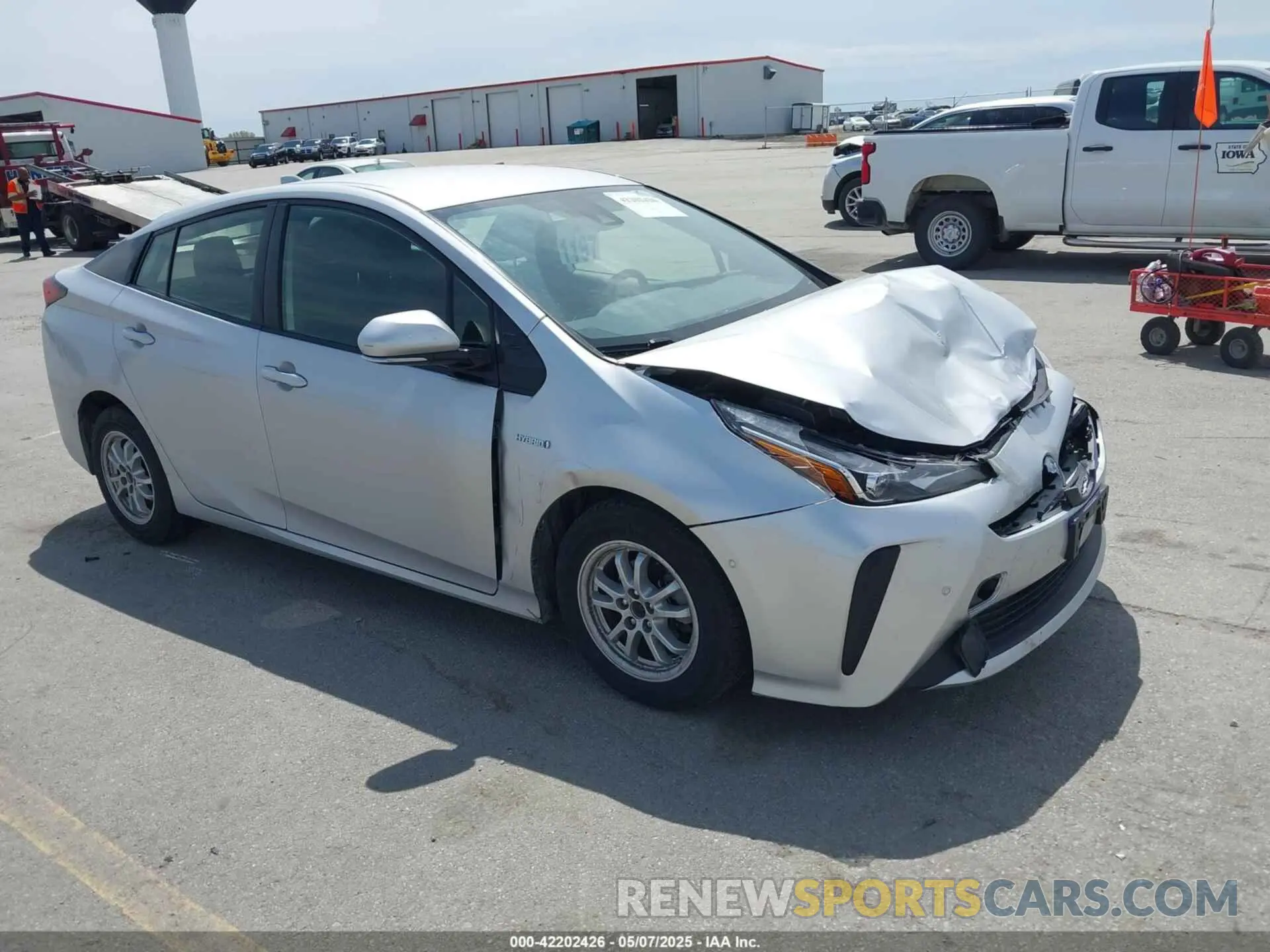1 fotografías del automóvil dañado JTDKARFU5L3117287 TOYOTA PRIUS 2020
