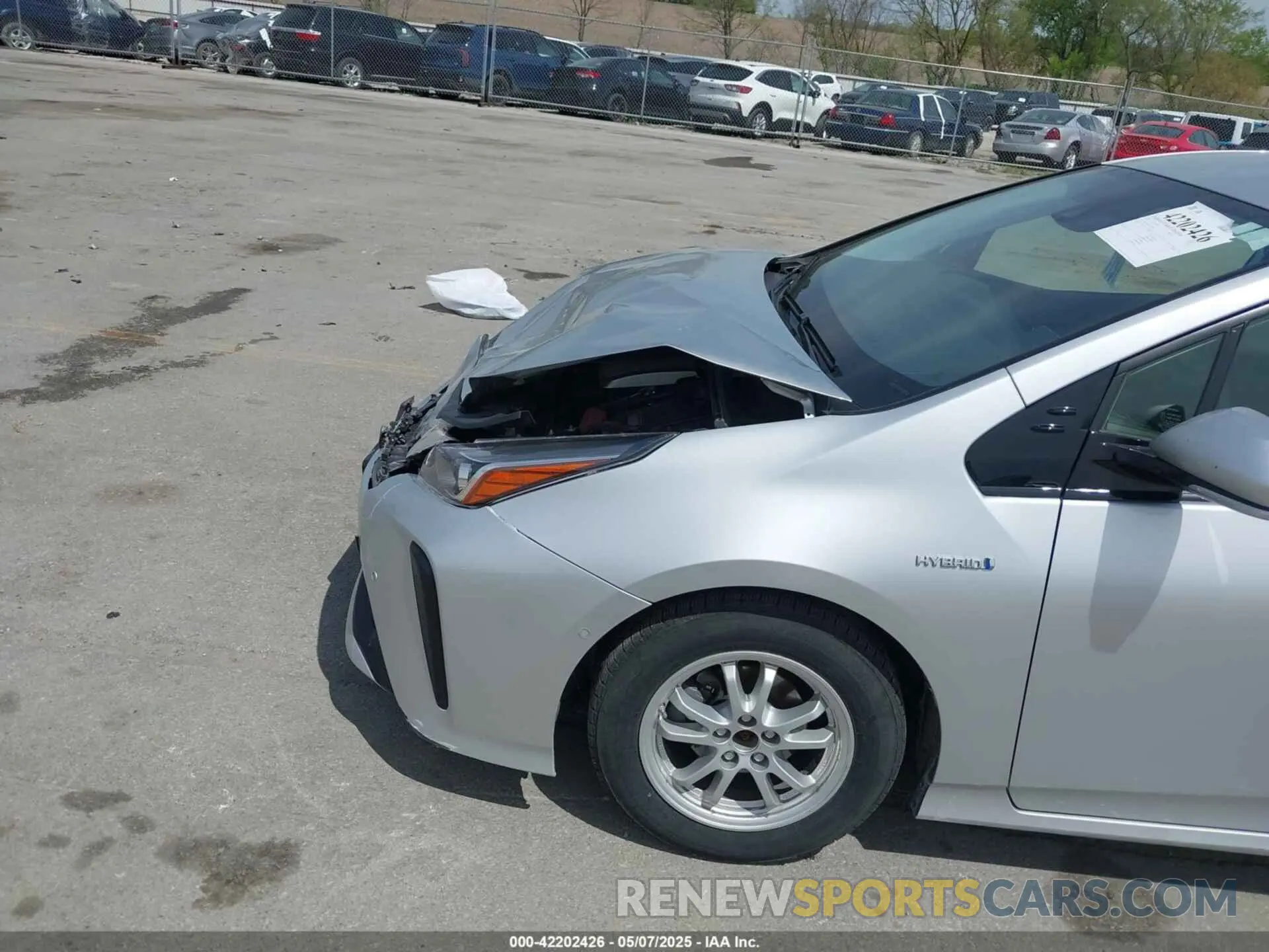 18 fotografías del automóvil dañado JTDKARFU5L3117287 TOYOTA PRIUS 2020