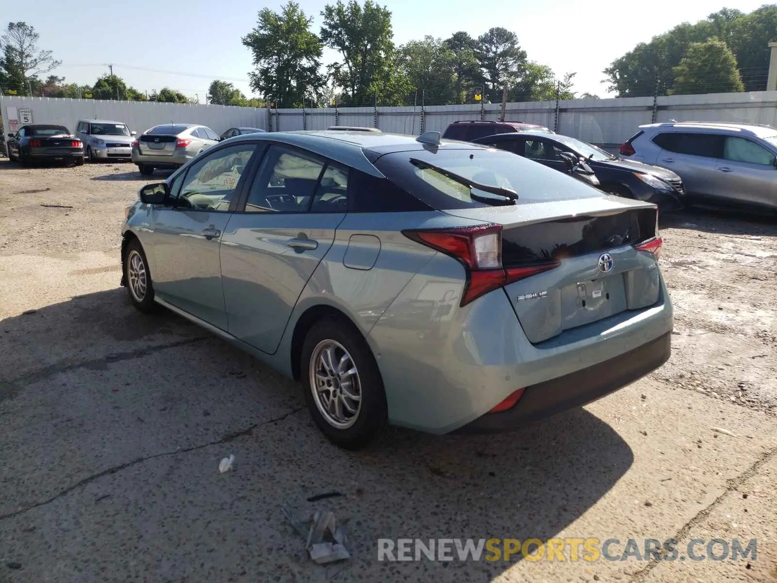 3 fotografías del automóvil dañado JTDKARFU6L3109070 TOYOTA PRIUS 2020