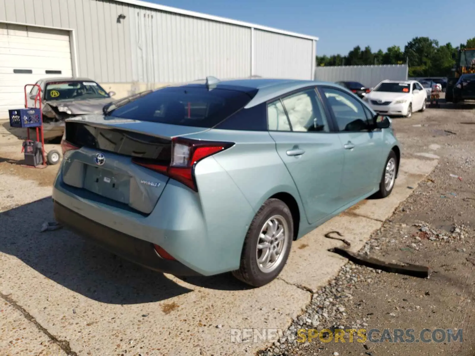 4 fotografías del automóvil dañado JTDKARFU6L3109070 TOYOTA PRIUS 2020