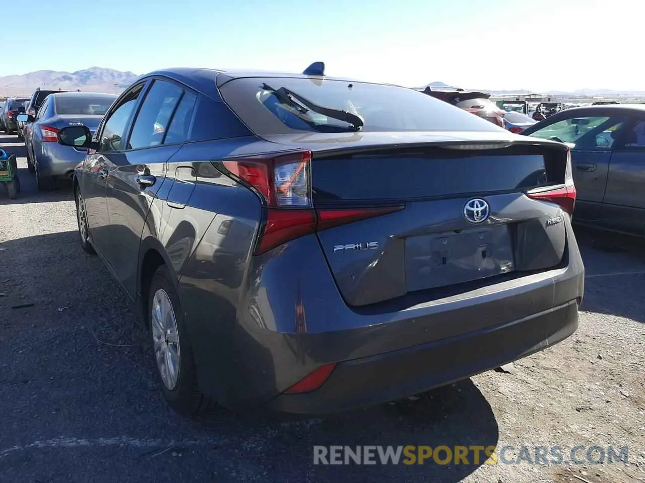 3 fotografías del automóvil dañado JTDKARFU6L3111109 TOYOTA PRIUS 2020