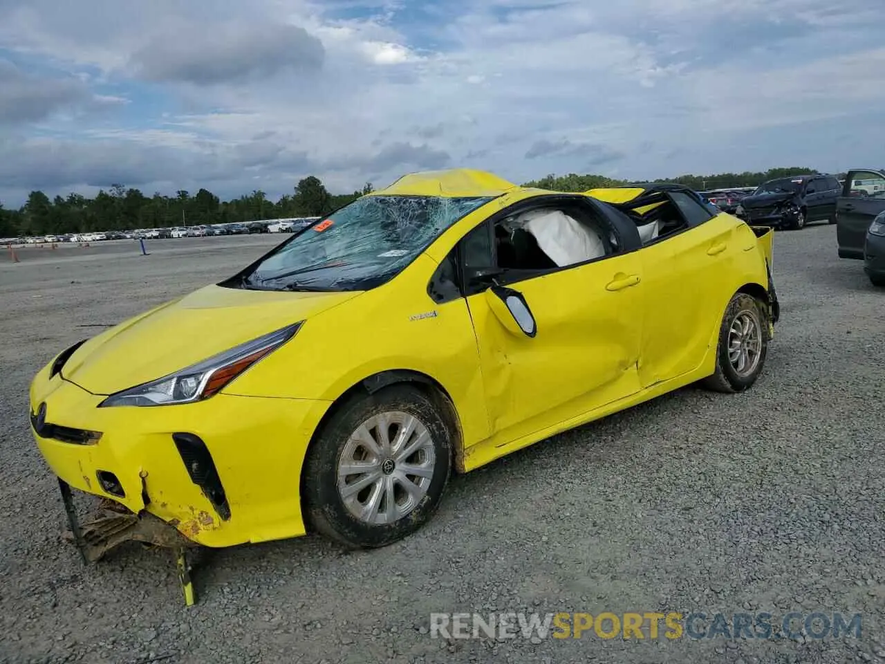 1 fotografías del automóvil dañado JTDKARFU6L3111255 TOYOTA PRIUS 2020