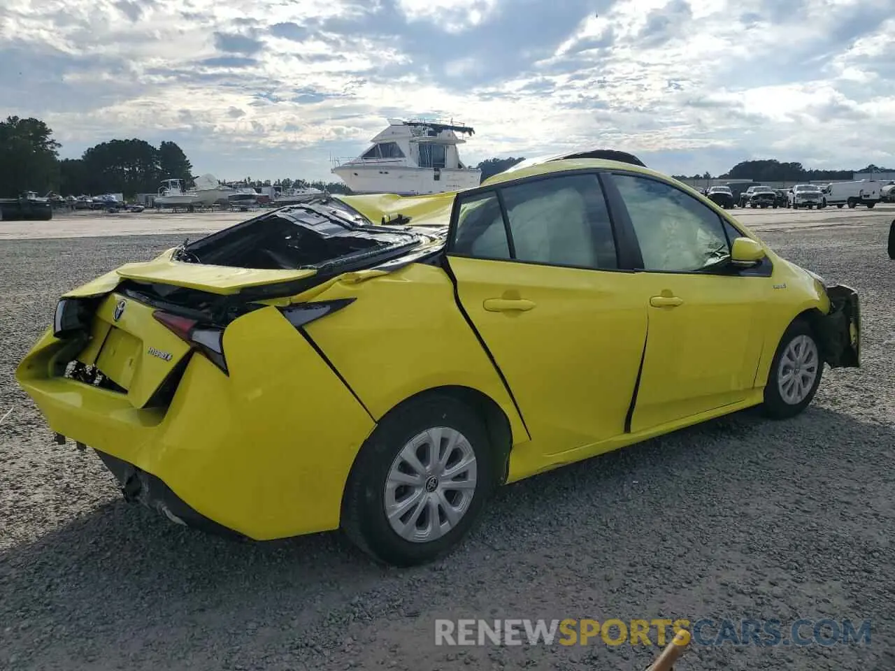 3 fotografías del automóvil dañado JTDKARFU6L3111255 TOYOTA PRIUS 2020