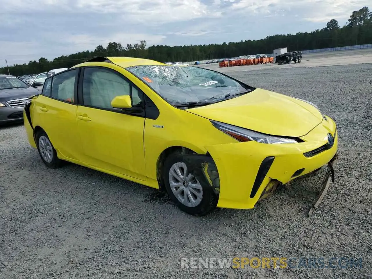 4 fotografías del automóvil dañado JTDKARFU6L3111255 TOYOTA PRIUS 2020