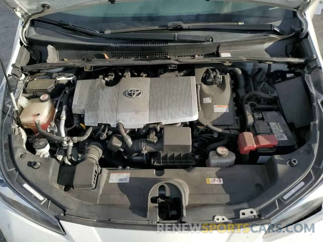 12 fotografías del automóvil dañado JTDKARFU6L3113622 TOYOTA PRIUS 2020