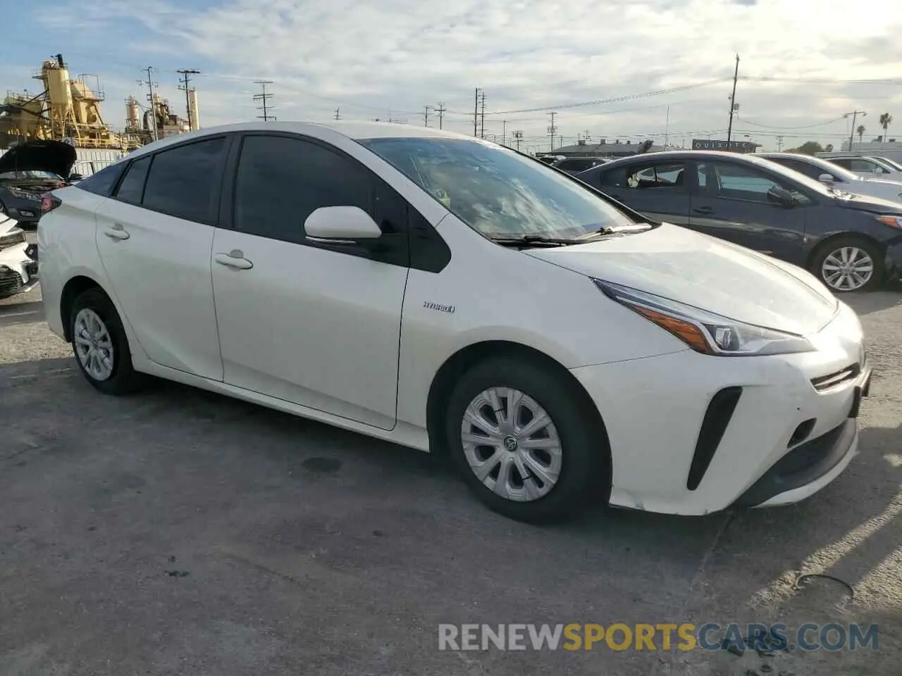 4 fotografías del automóvil dañado JTDKARFU6L3113622 TOYOTA PRIUS 2020