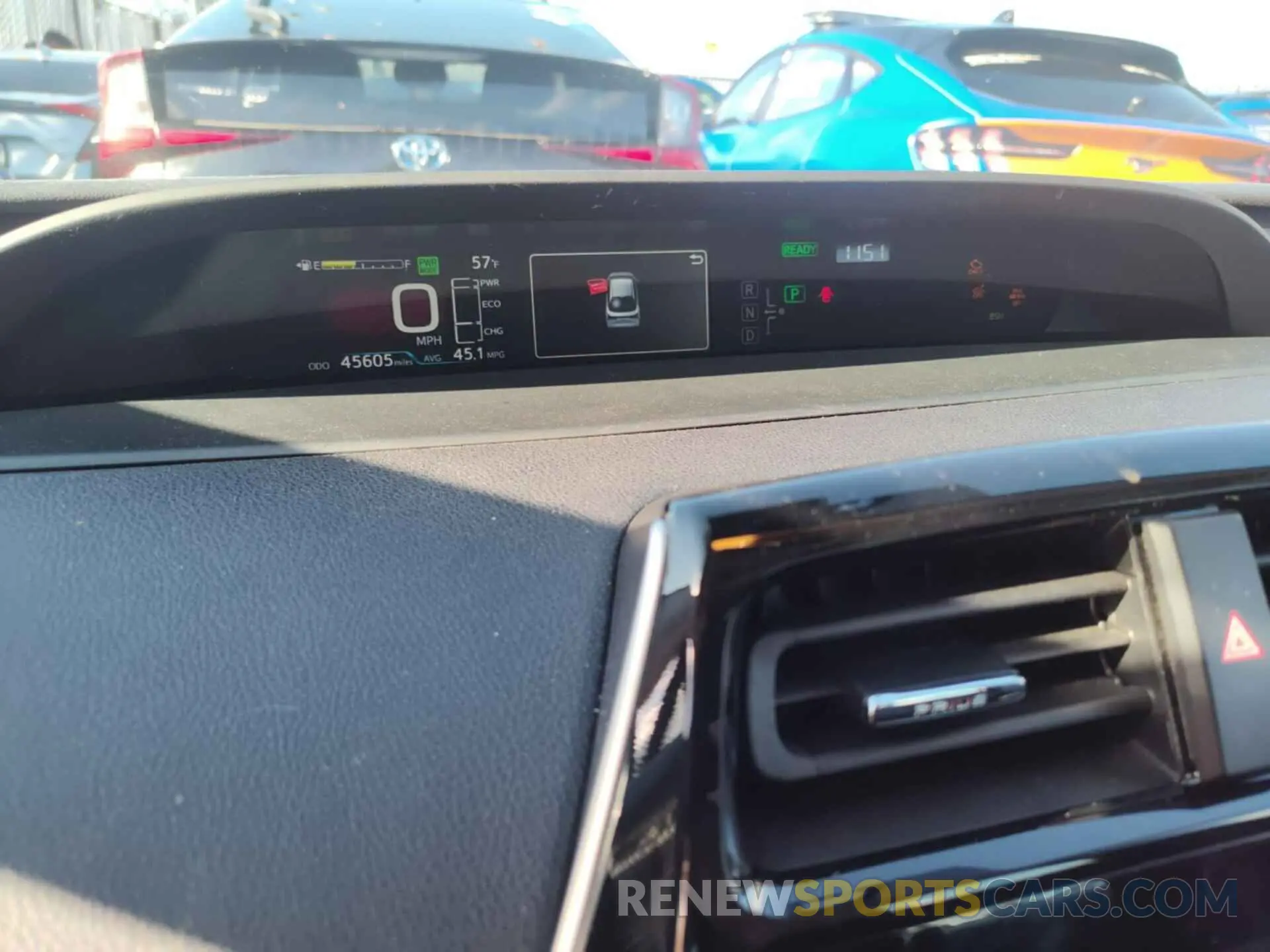 10 fotografías del automóvil dañado JTDKARFU6L3115595 TOYOTA PRIUS 2020