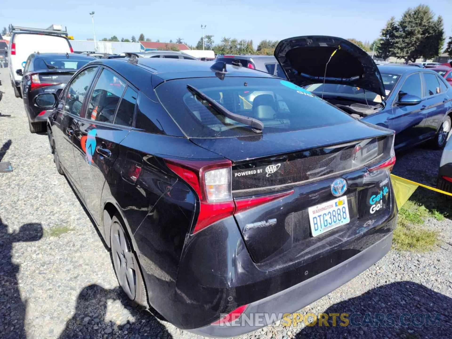34 fotografías del automóvil dañado JTDKARFU6L3115743 TOYOTA PRIUS 2020