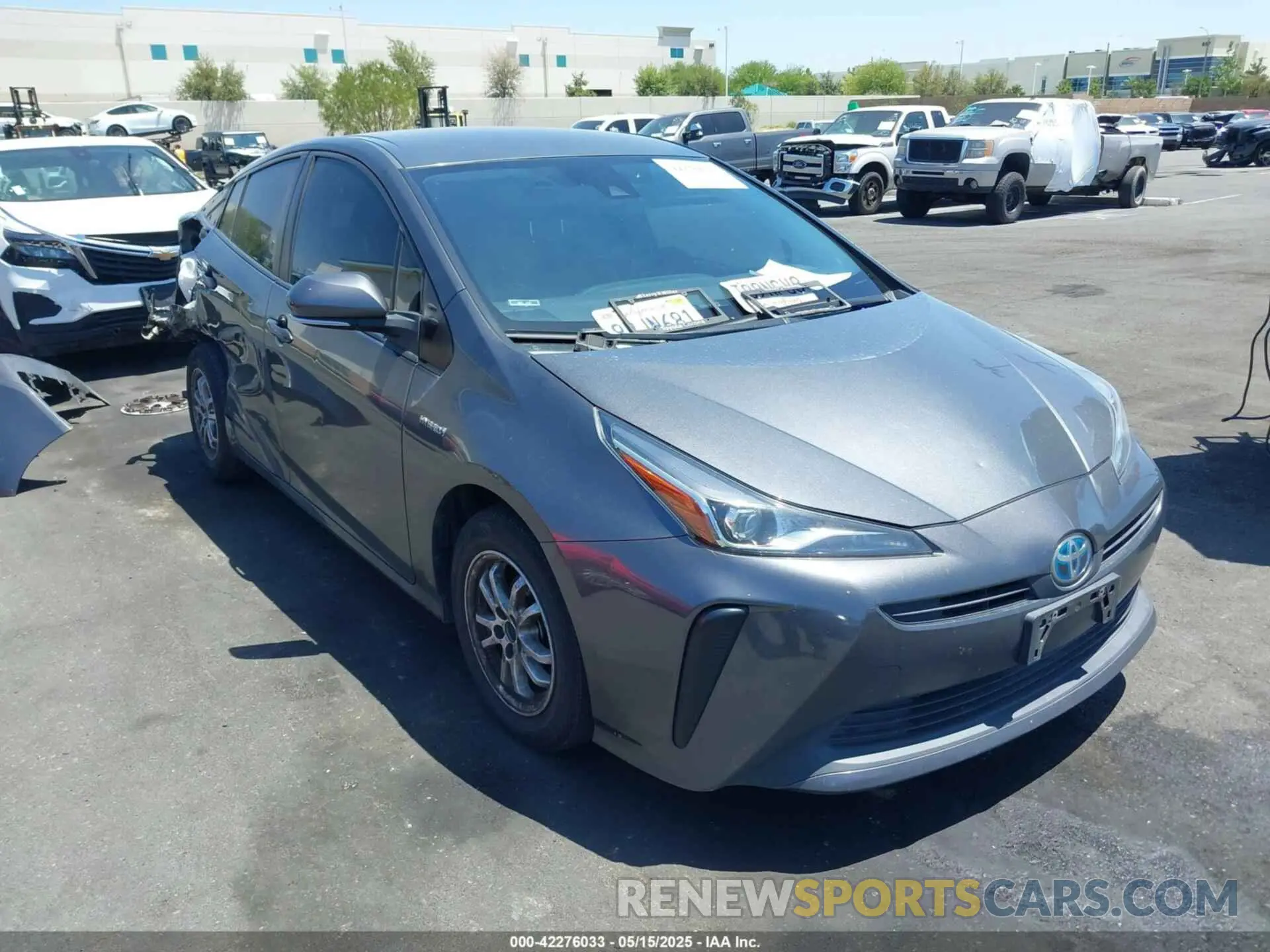 14 fotografías del automóvil dañado JTDKARFU6L3121929 TOYOTA PRIUS 2020
