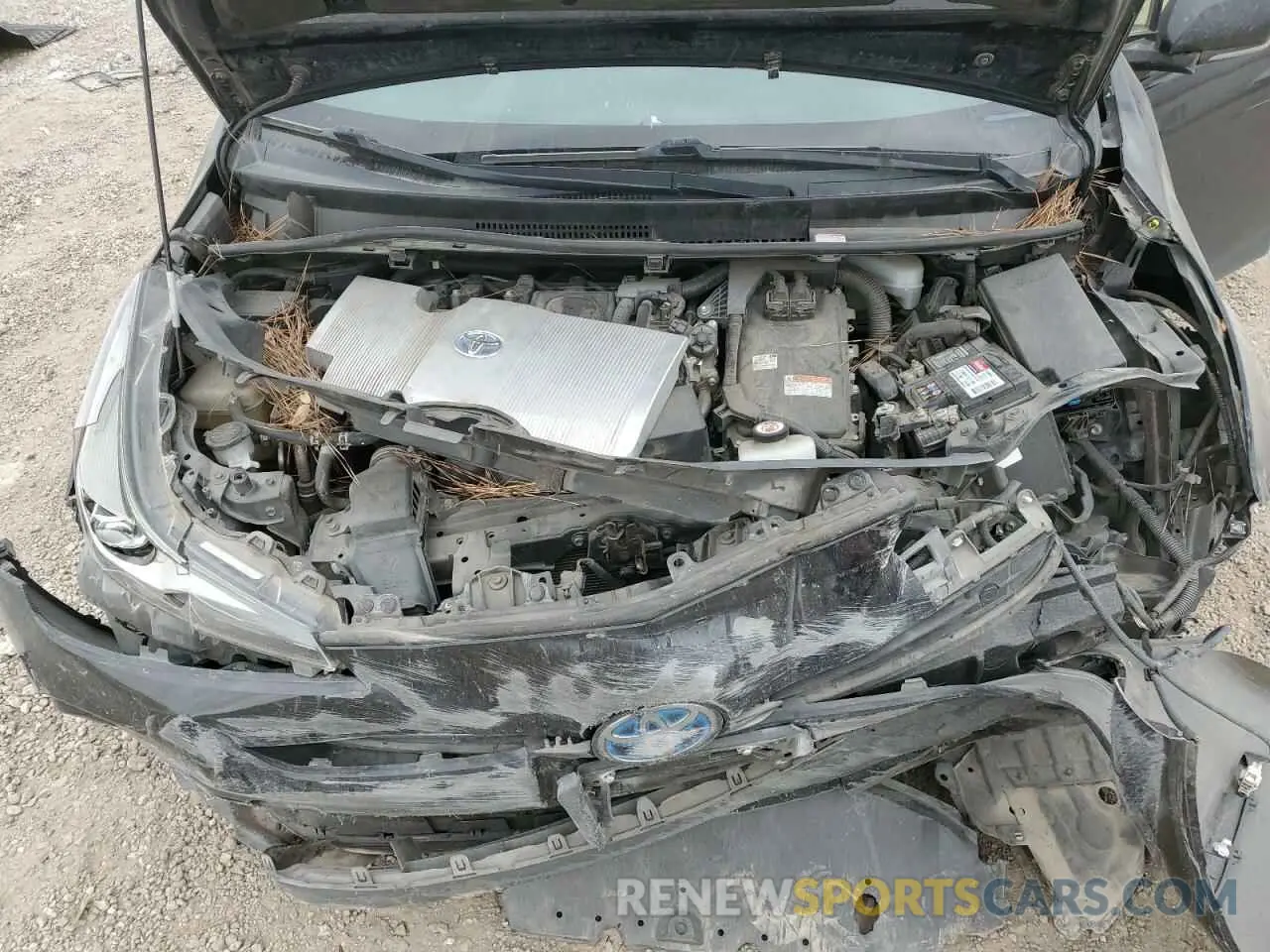 11 fotografías del automóvil dañado JTDKARFU7L3109854 TOYOTA PRIUS 2020
