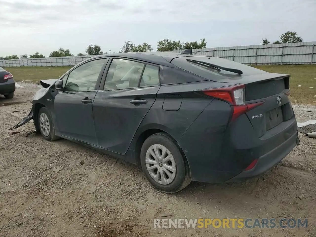 2 fotografías del automóvil dañado JTDKARFU7L3109854 TOYOTA PRIUS 2020