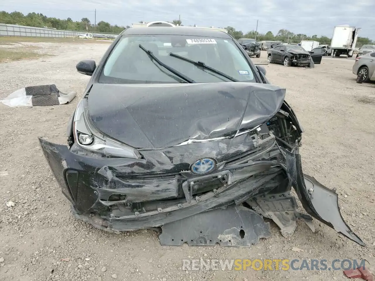 5 fotografías del automóvil dañado JTDKARFU7L3109854 TOYOTA PRIUS 2020