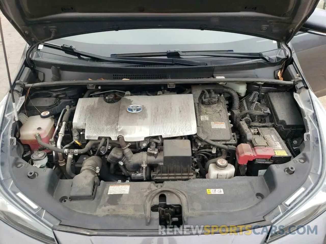 11 fotografías del automóvil dañado JTDKARFU7L3111006 TOYOTA PRIUS 2020