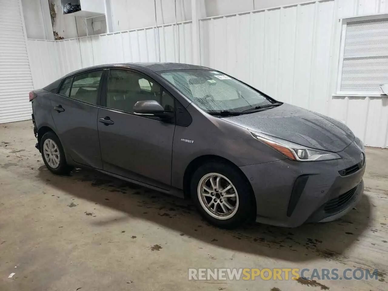 4 fotografías del automóvil dañado JTDKARFU7L3111006 TOYOTA PRIUS 2020