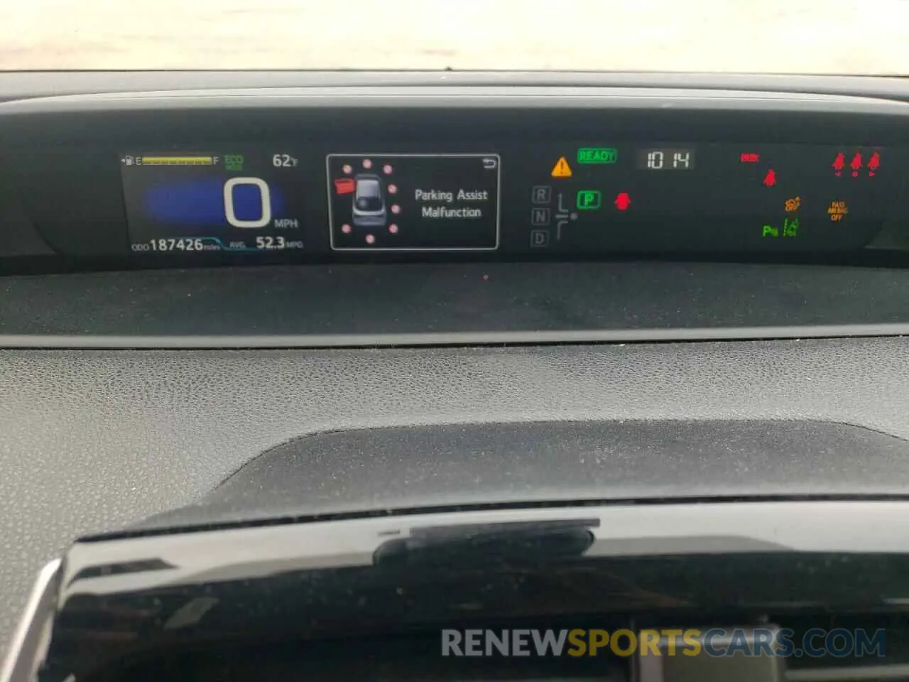 9 fotografías del automóvil dañado JTDKARFU7L3111006 TOYOTA PRIUS 2020