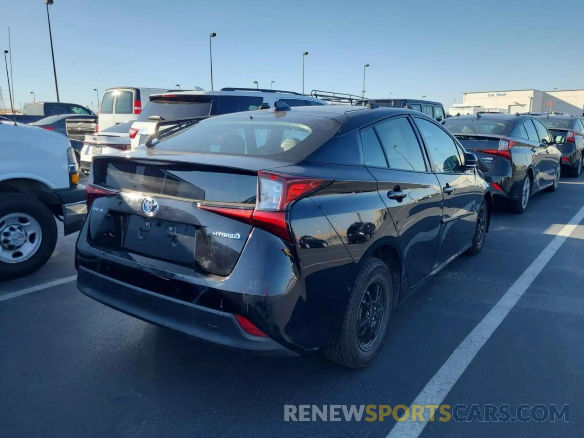 34 fotografías del automóvil dañado JTDKARFU7L3112107 TOYOTA PRIUS 2020
