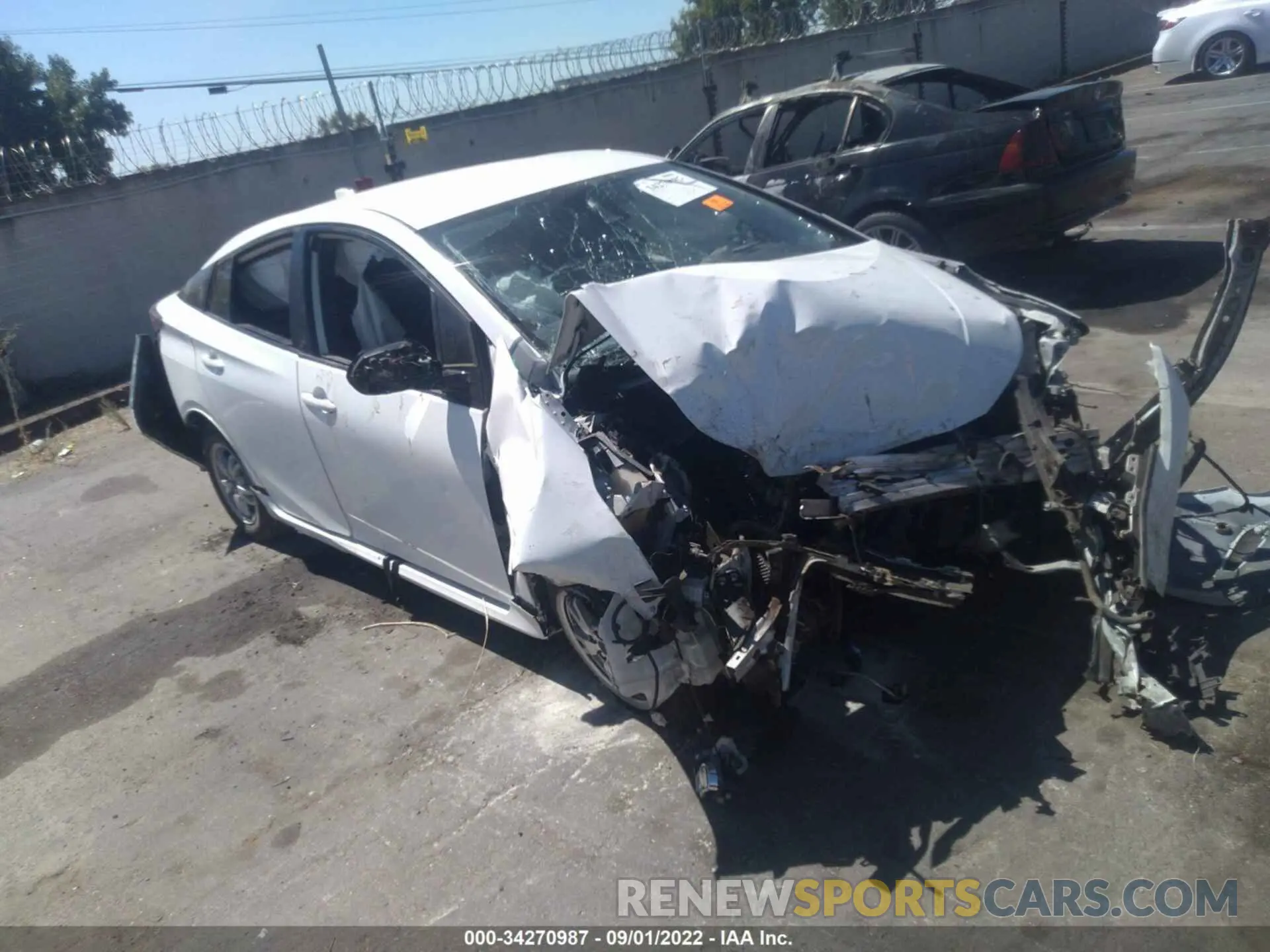 1 fotografías del automóvil dañado JTDKARFU7L3119011 TOYOTA PRIUS 2020