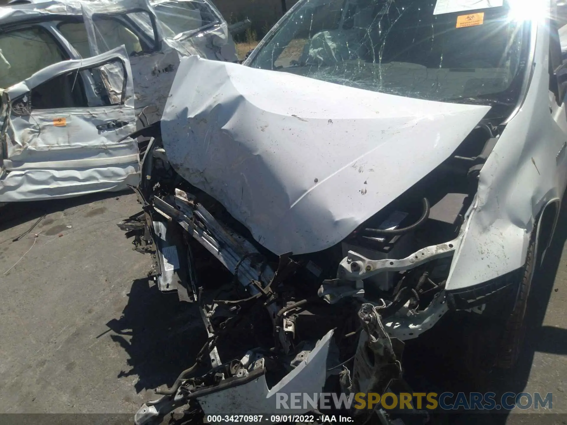 10 fotografías del automóvil dañado JTDKARFU7L3119011 TOYOTA PRIUS 2020