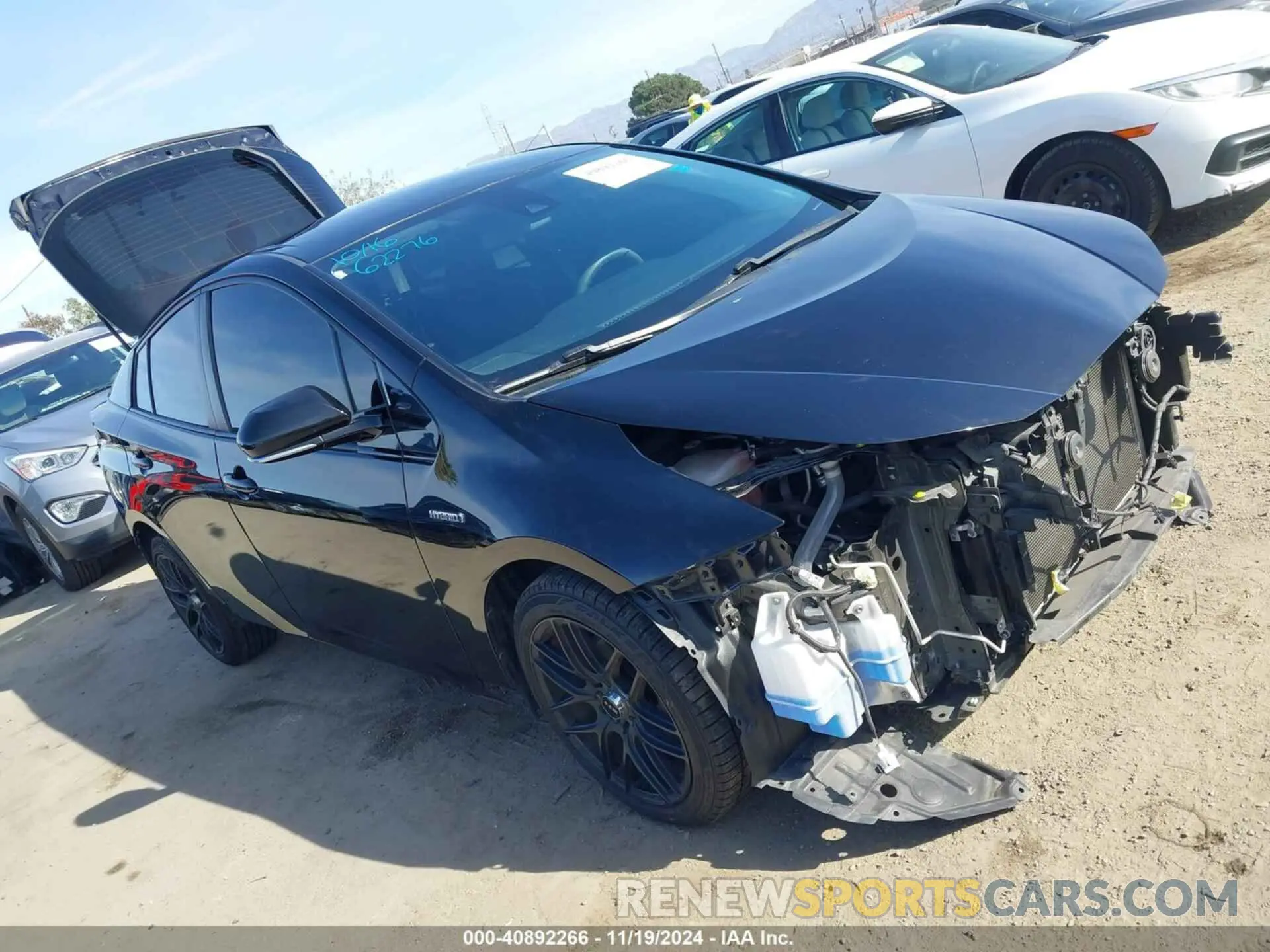 1 fotografías del automóvil dañado JTDKARFU7L3122040 TOYOTA PRIUS 2020