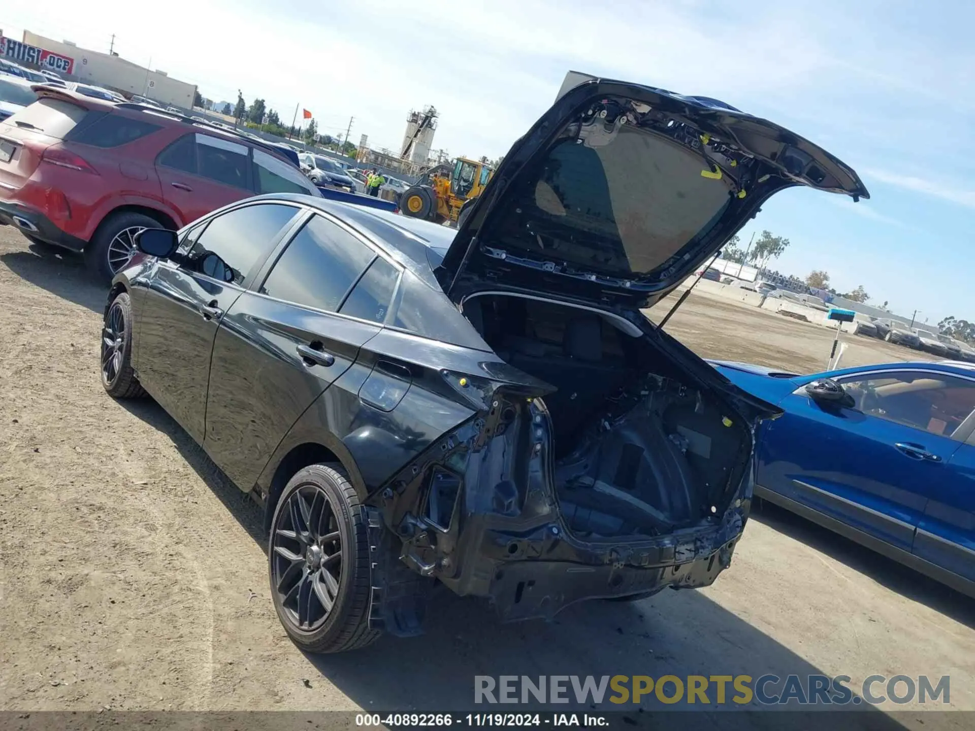 3 fotografías del automóvil dañado JTDKARFU7L3122040 TOYOTA PRIUS 2020