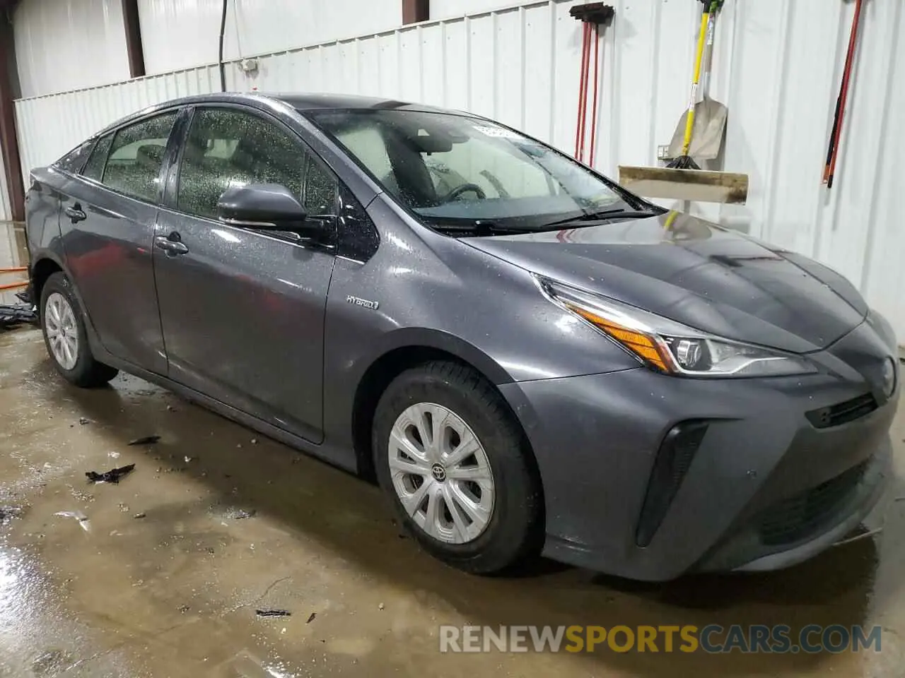 4 fotografías del automóvil dañado JTDKARFU7L3124855 TOYOTA PRIUS 2020