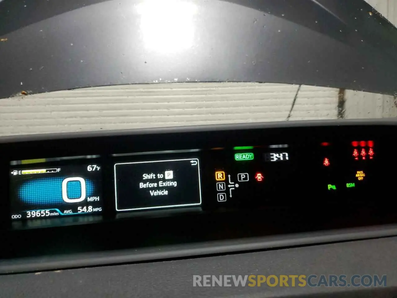 9 fotografías del automóvil dañado JTDKARFU7L3124855 TOYOTA PRIUS 2020
