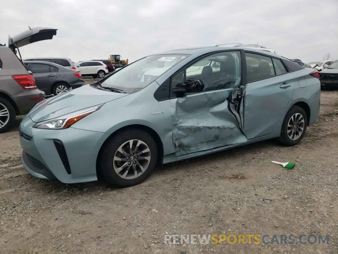 1 fotografías del automóvil dañado JTDKARFU8L3104405 TOYOTA PRIUS 2020