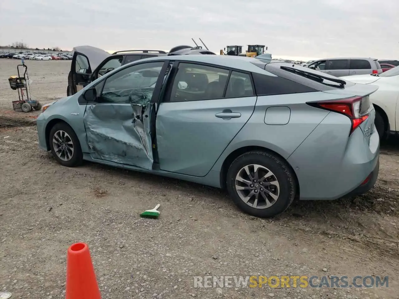 2 fotografías del automóvil dañado JTDKARFU8L3104405 TOYOTA PRIUS 2020