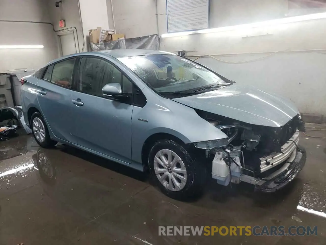 4 fotografías del automóvil dañado JTDKARFU8L3114609 TOYOTA PRIUS 2020