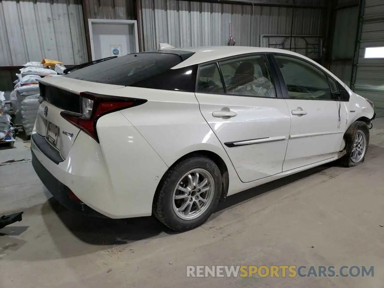 3 fotografías del automóvil dañado JTDKARFU8L3119759 TOYOTA PRIUS 2020