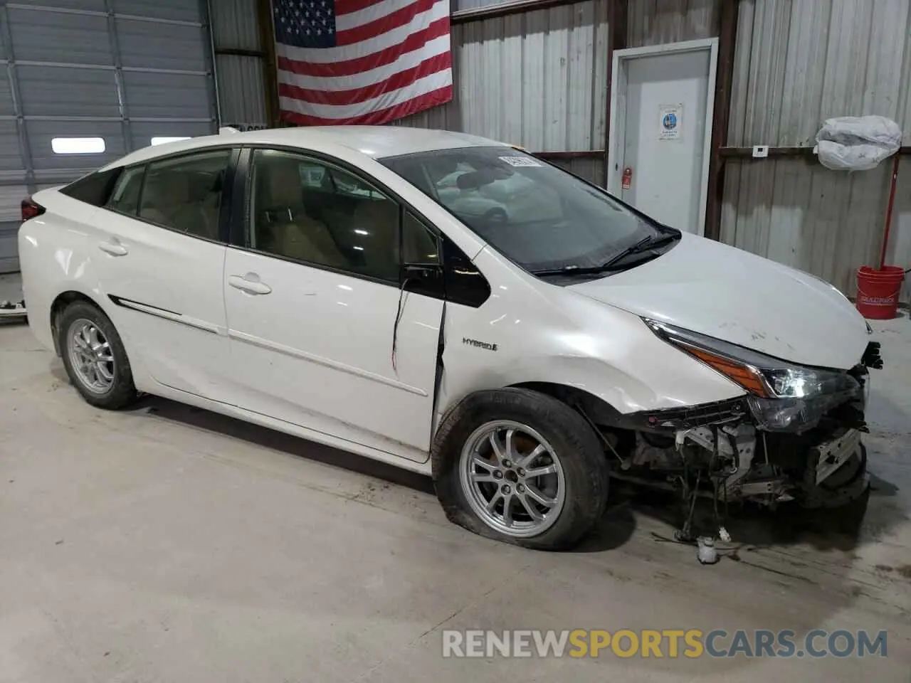 4 fotografías del automóvil dañado JTDKARFU8L3119759 TOYOTA PRIUS 2020
