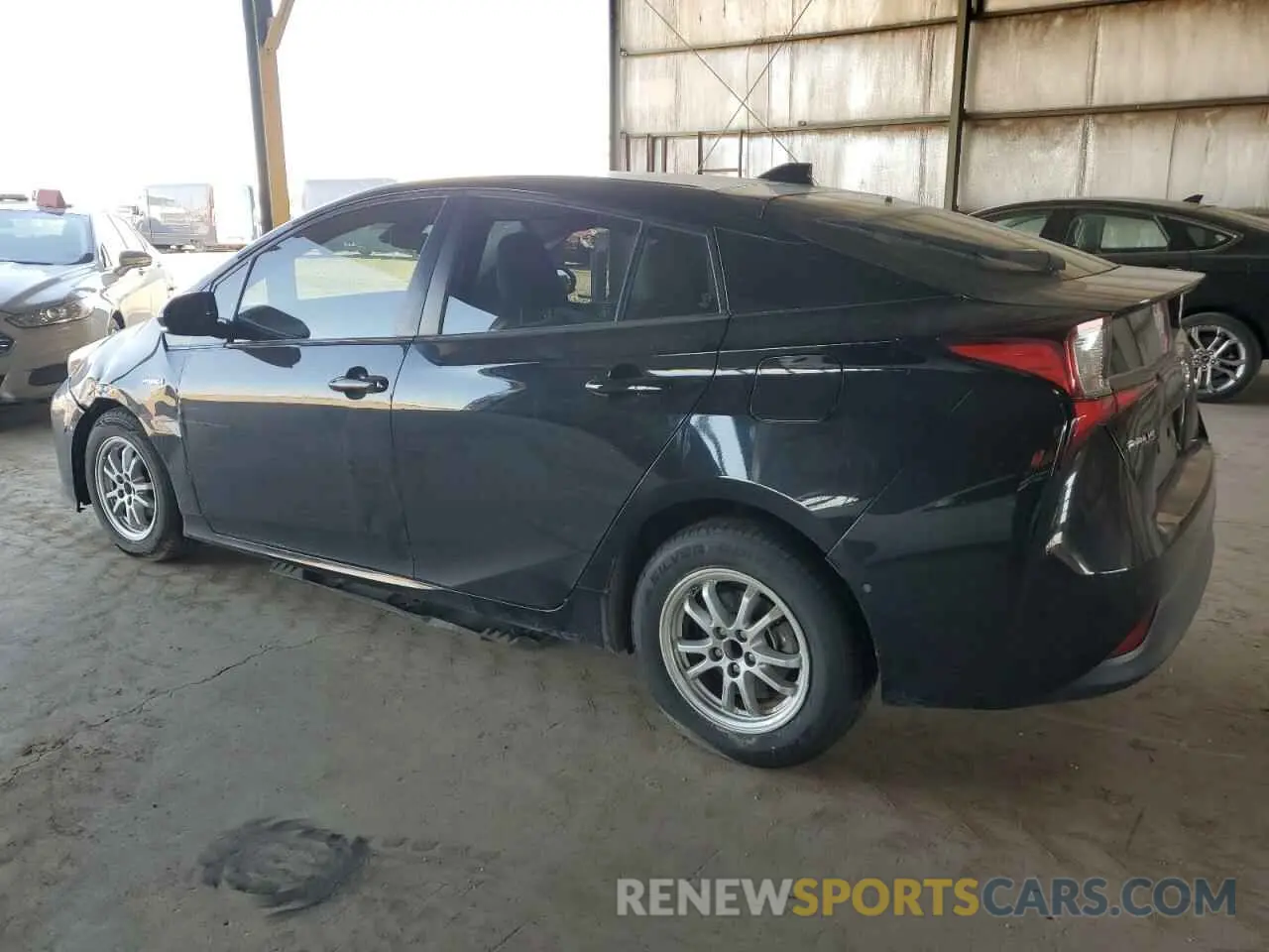 2 fotografías del automóvil dañado JTDKARFU8L3125335 TOYOTA PRIUS 2020