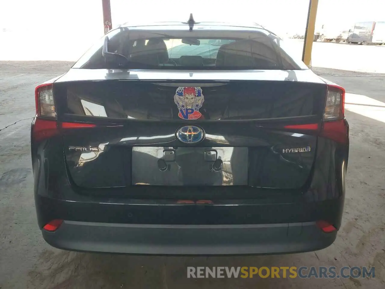 6 fotografías del automóvil dañado JTDKARFU8L3125335 TOYOTA PRIUS 2020