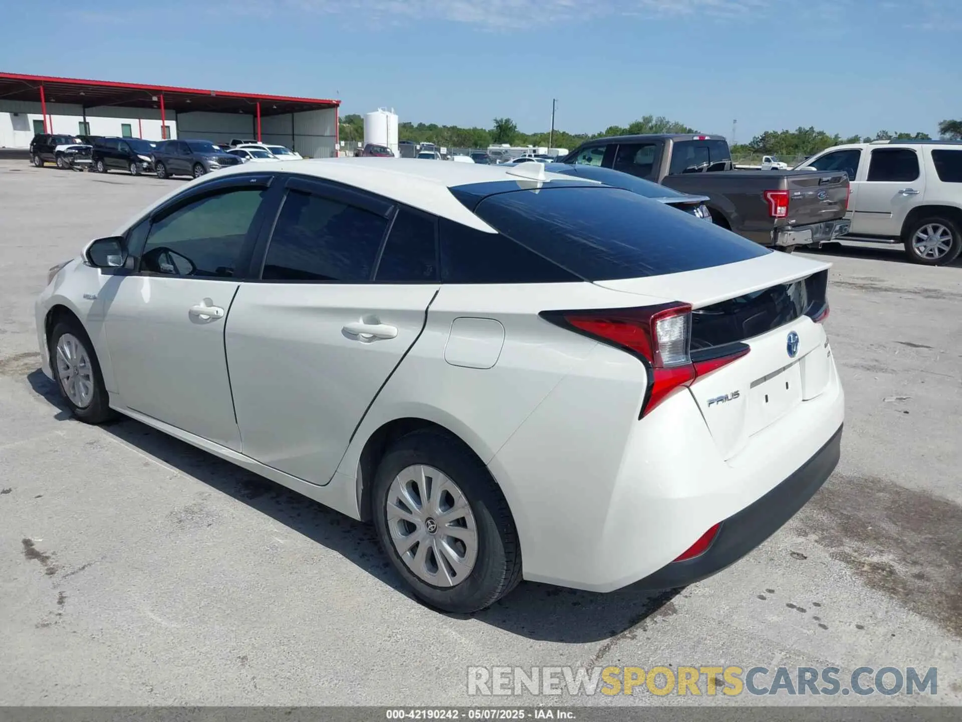 3 fotografías del automóvil dañado JTDKARFU8L3126291 TOYOTA PRIUS 2020
