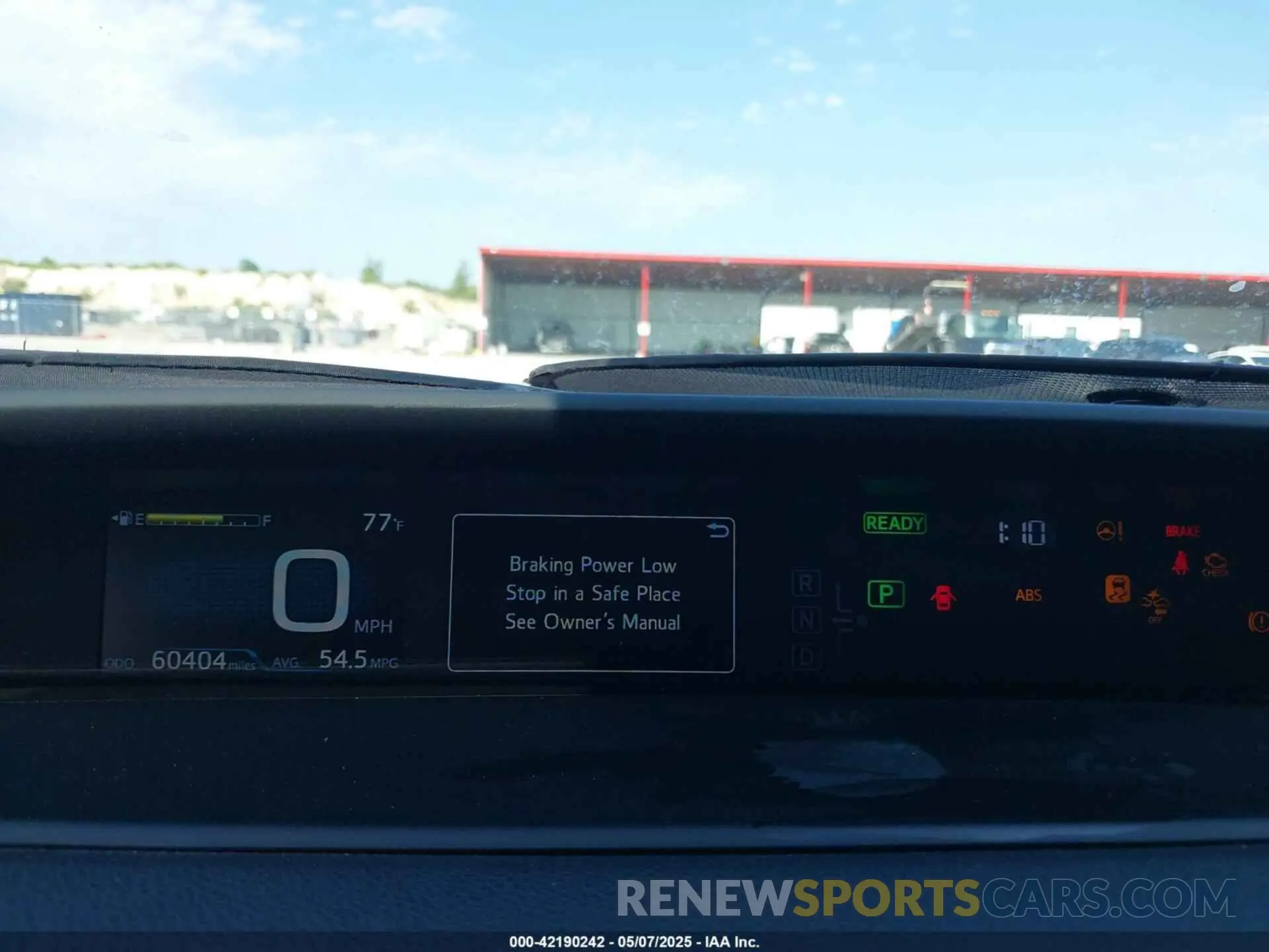 7 fotografías del automóvil dañado JTDKARFU8L3126291 TOYOTA PRIUS 2020