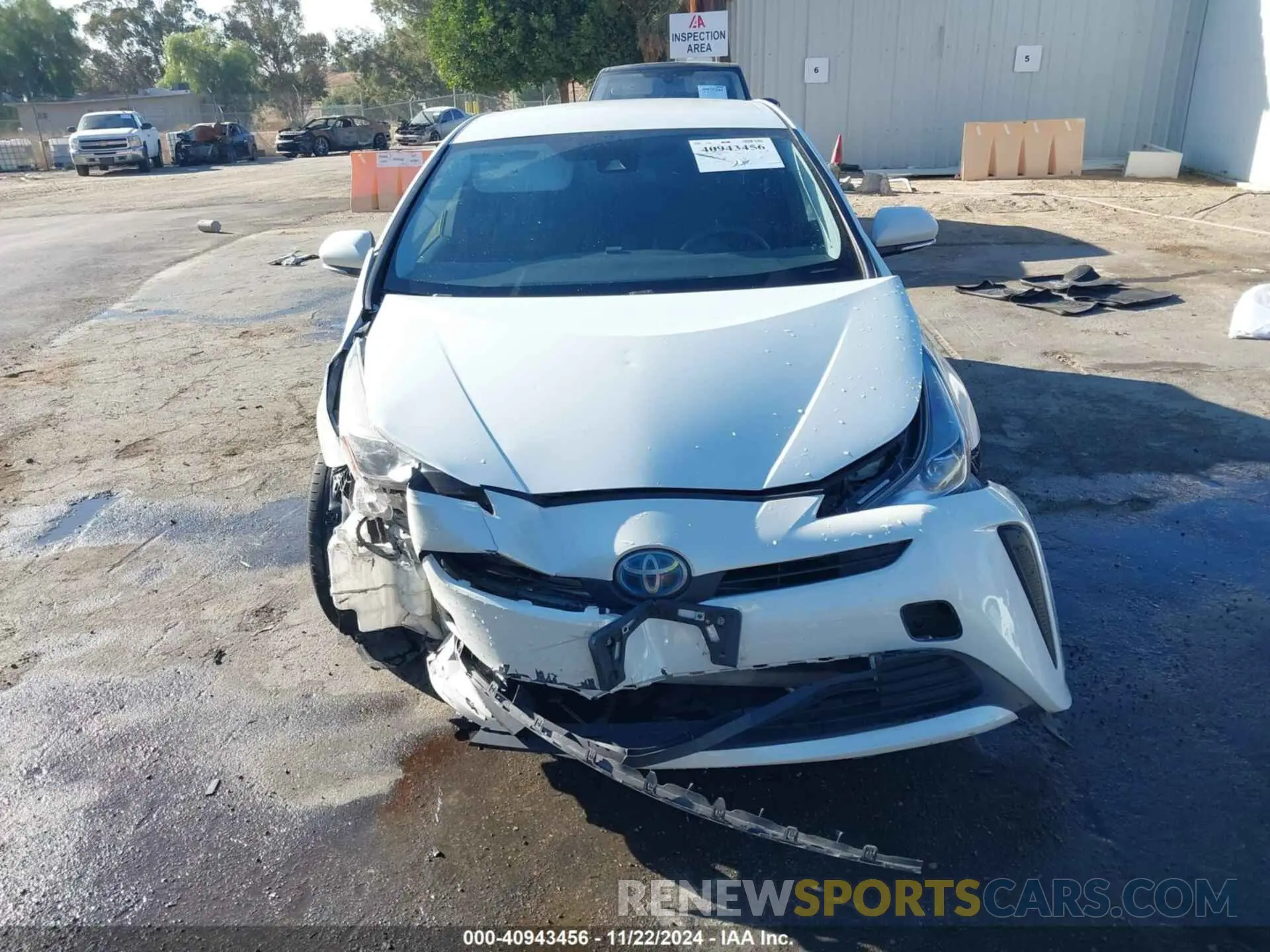11 fotografías del automóvil dañado JTDKARFU9L3107362 TOYOTA PRIUS 2020