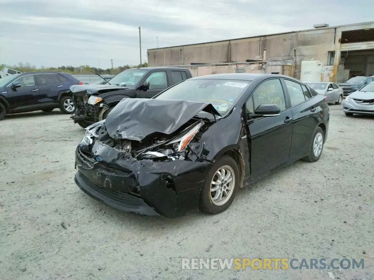 2 fotografías del automóvil dañado JTDKARFU9L3107524 TOYOTA PRIUS 2020