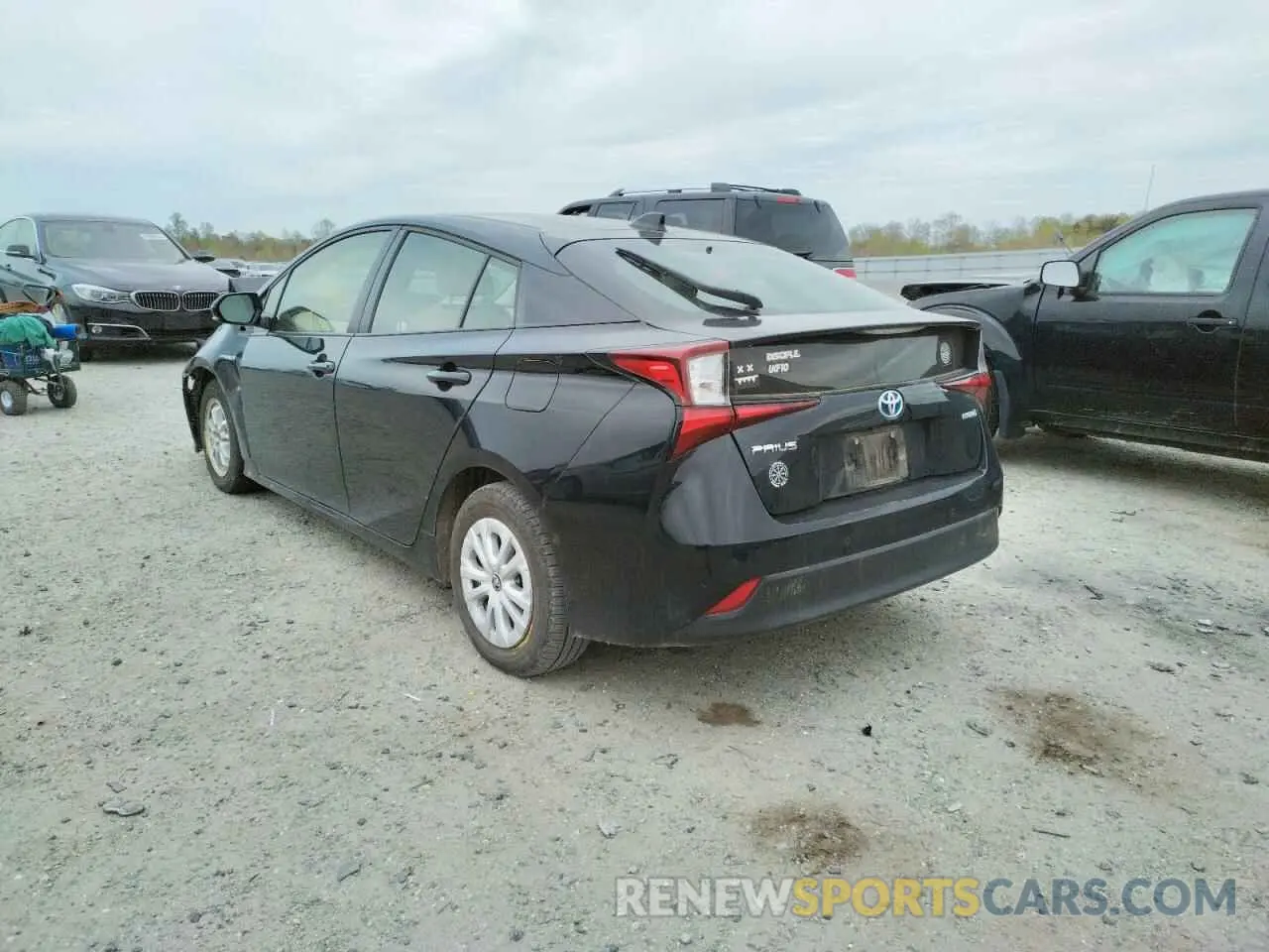 3 fotografías del automóvil dañado JTDKARFU9L3107524 TOYOTA PRIUS 2020