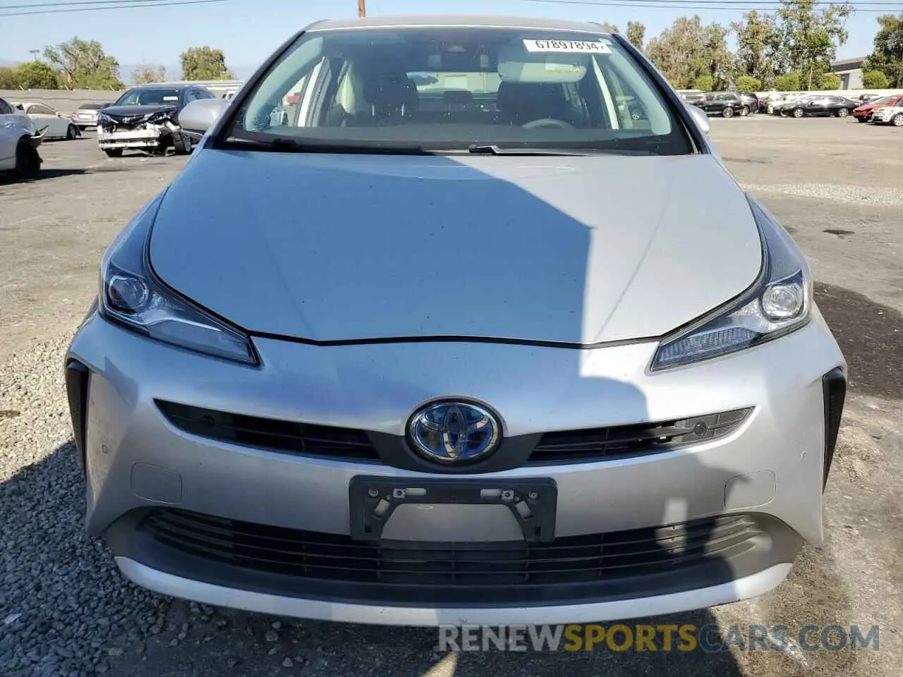 5 fotografías del automóvil dañado JTDKARFU9L3107880 TOYOTA PRIUS 2020