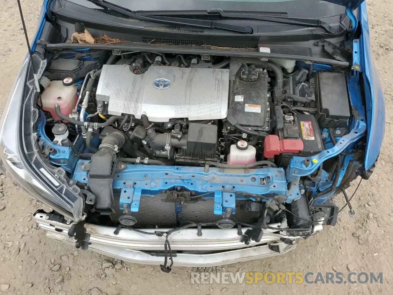 12 fotografías del automóvil dañado JTDKARFU9L3113937 TOYOTA PRIUS 2020